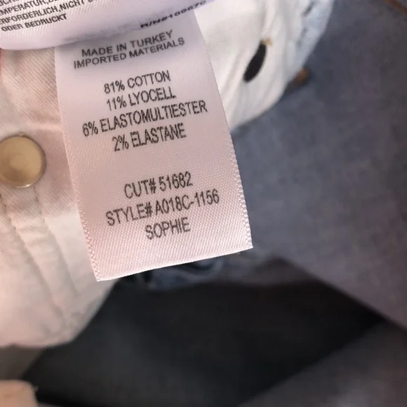 Agolde Sophie Raw Hem Mid Rise Ankle Crop - Picture 8 of 9